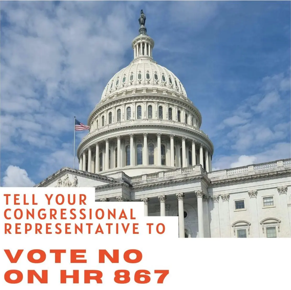 Tell Your House Representative to Vote No on HR 867